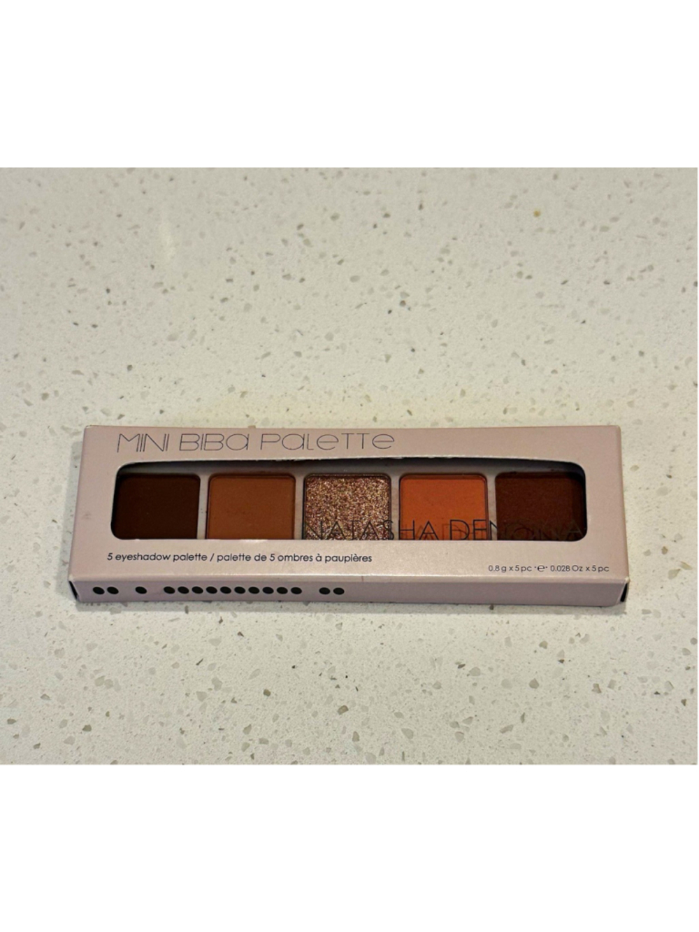 Natasha Denona Mini Biba Eyeshadow Palette Matte Metallic 0.028 oz x 5